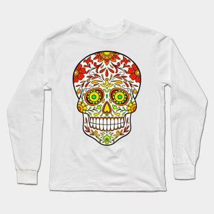 Sugar Skull Art Long Sleeve T-Shirt